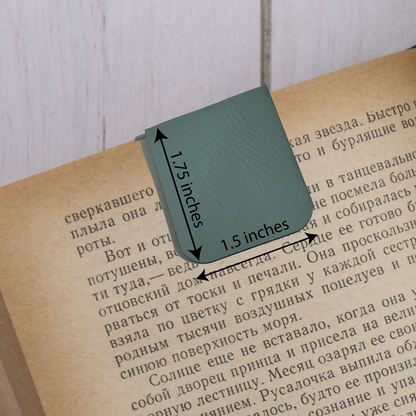 Books & Coffee - Magnetic Leatherette Bookmark - Choose your leatherette color!