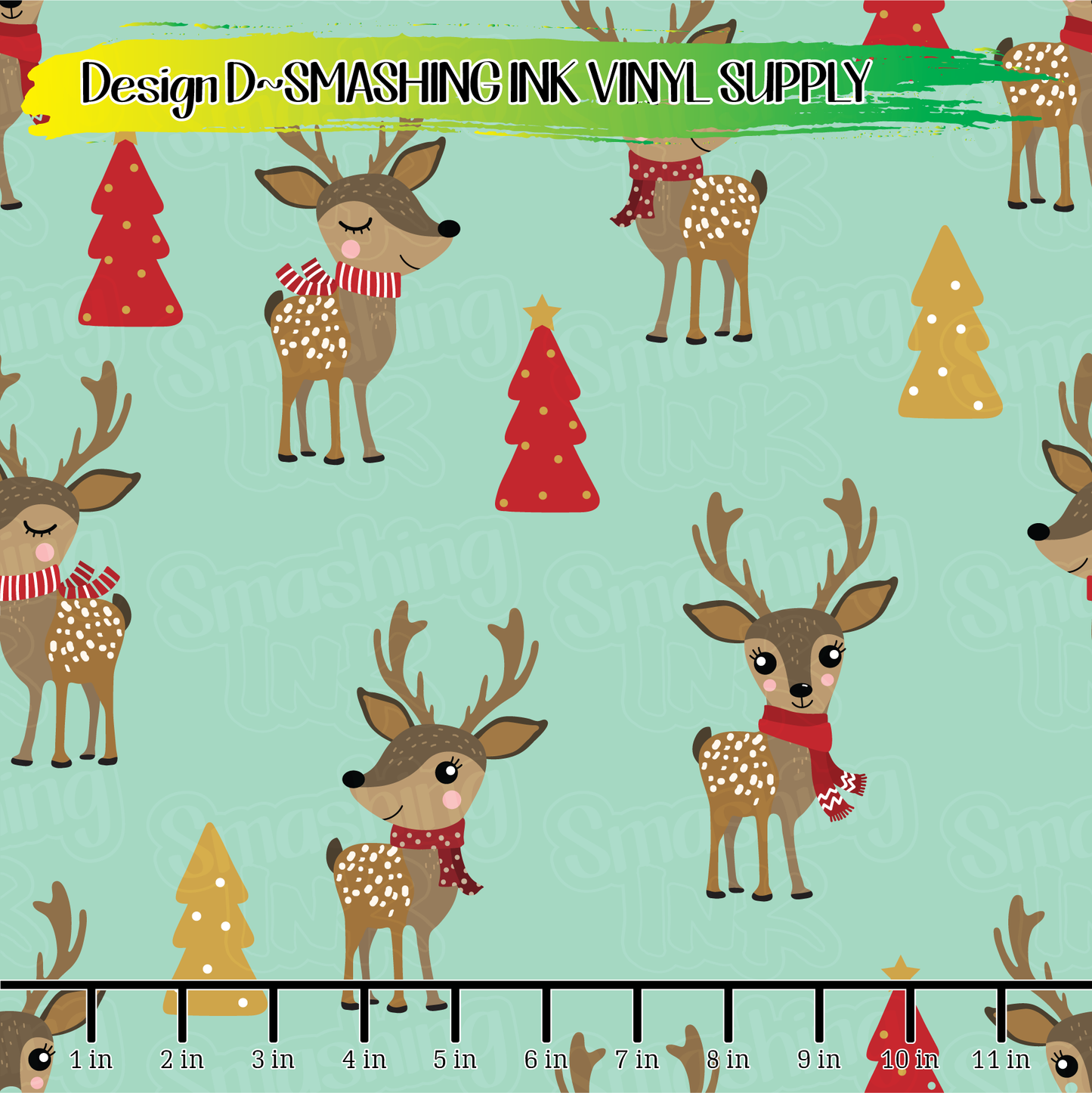 Darling Deers ★ Pattern Vinyl | Faux Leather | Sublimation (TAT 3 BUS DAYS)