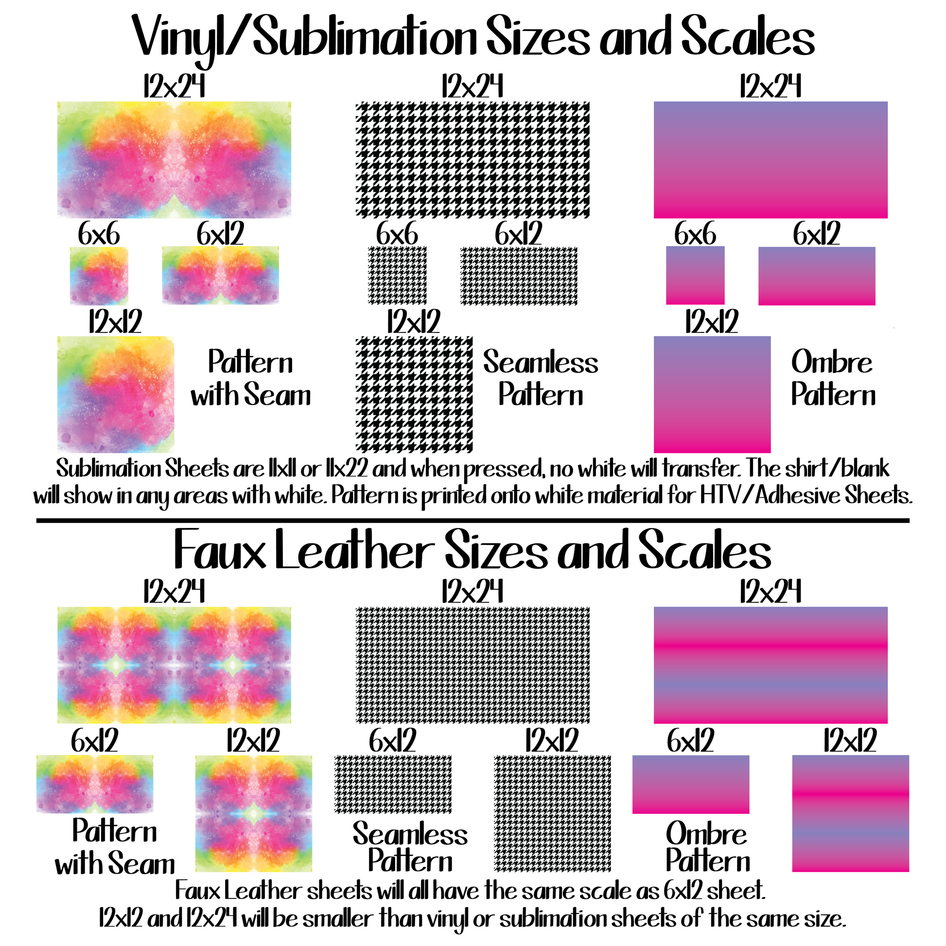 Sublimation Adhesive Vinyl Sheets