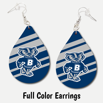 Bonners Ferry Badgers - Acrylic Earrings