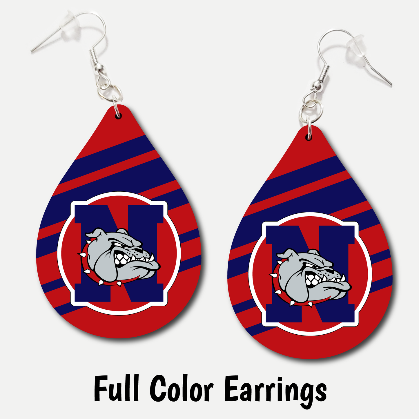 Nampa Bulldogs 3 - Full Color Earrings