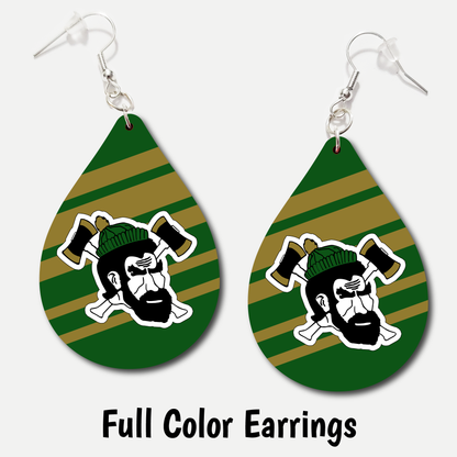 St. Maries Lumberjacks 2 - Full Color Earrings
