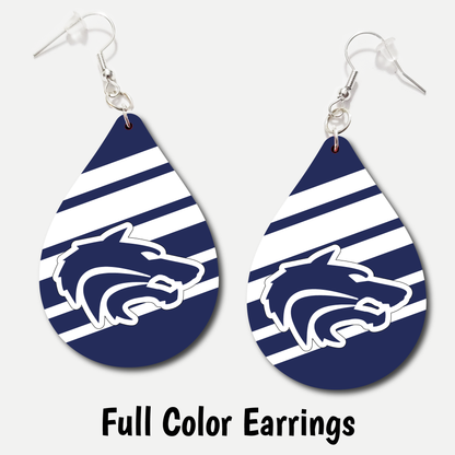 Lake City Timberwolves - Full Color Earrings