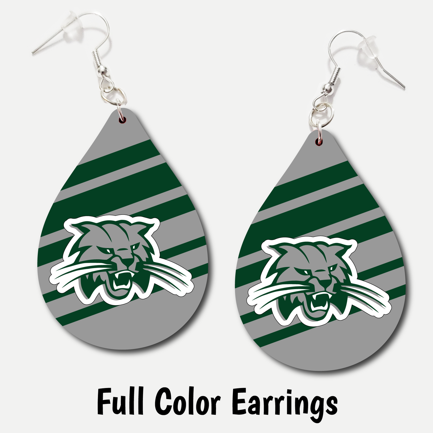 Burley Bobcats - Full Color Earrings