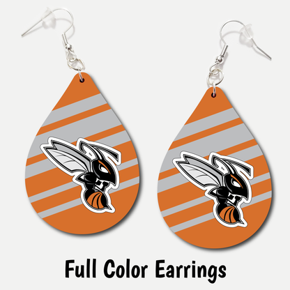 Declo Hornets - Full Color Earrings