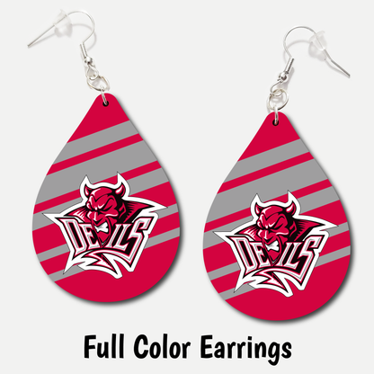 Murtaugh Red Devils - Full Color Earrings