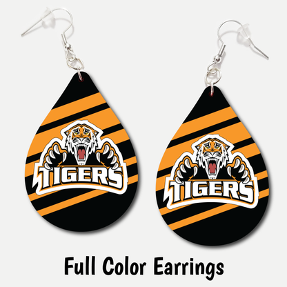 Aberdeen Tigers - Full Color Earrings
