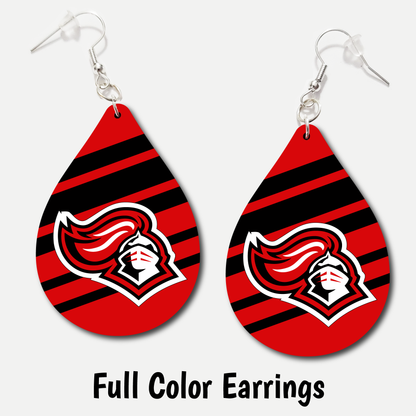 Hillcrest Knights - Full Color Earrings