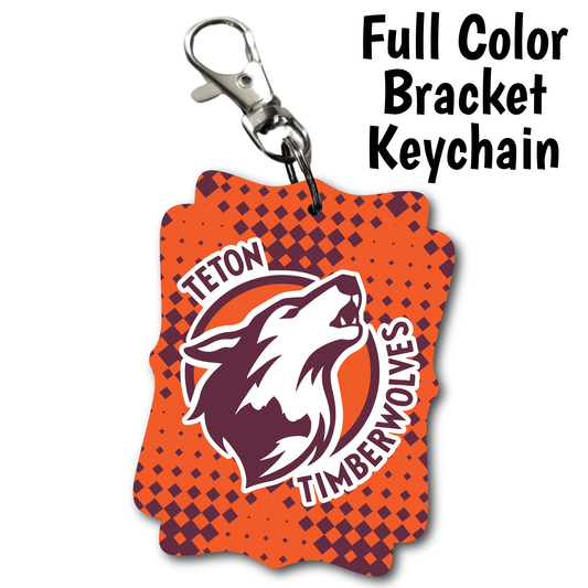 Teton Timberwolves - Acrylic Keychain