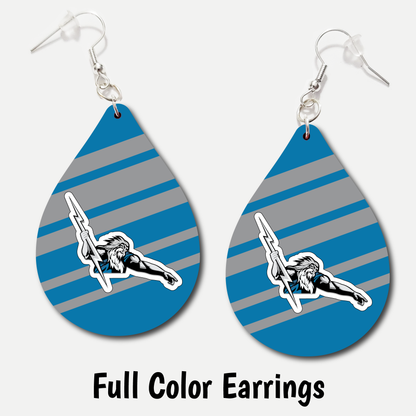 Thunder Ridge Titans - Full Color Earrings