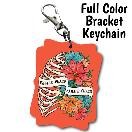 Inhale Peace - Acrylic Keychain