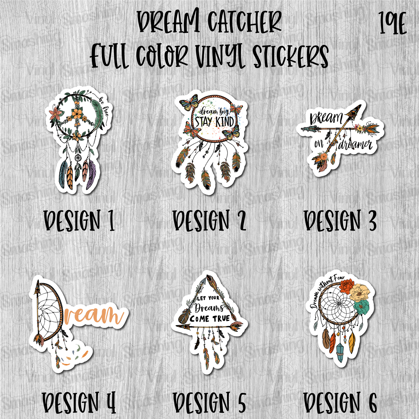 Dream Catcher - Full Color Vinyl Stickers (SHIPS IN 3-7 BUS DAYS)