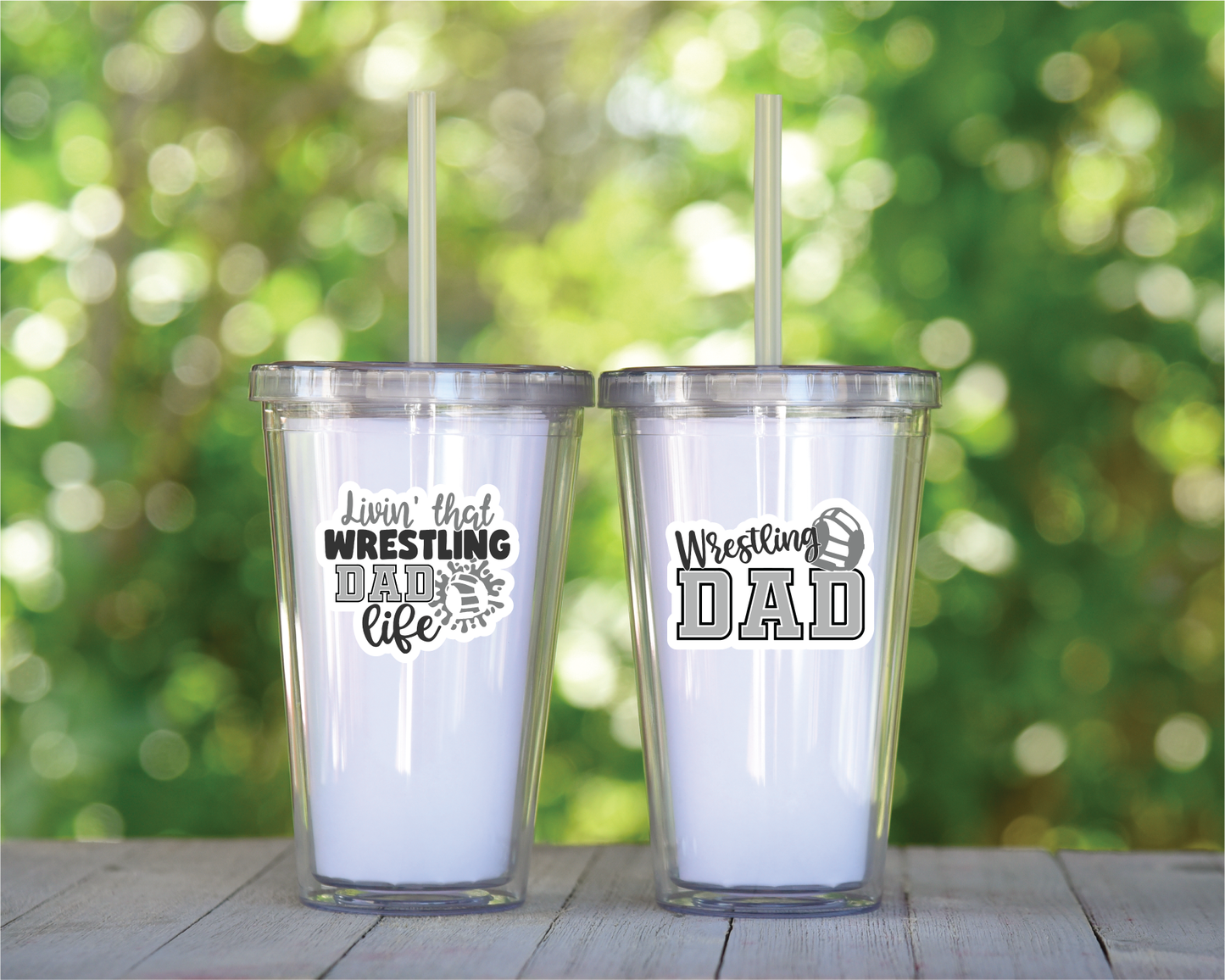 Wrestling Dad - Full Color Vinyl Stickers (SHIPS IN 3-7 BUS DAYS)
