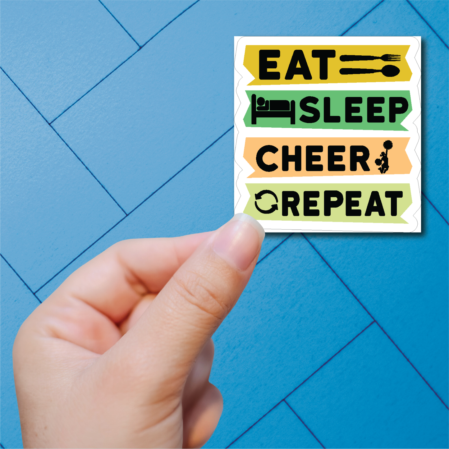 Cheer 2 - Full Color Vinyl Stickers (SHIPS IN 3-7 BUS DAYS)