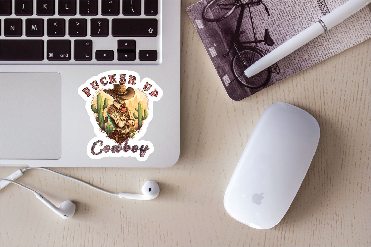 Western Cowboy Love - Full Color Vinyl Stickers (SHIPS IN 3-7 BUS DAYS)
