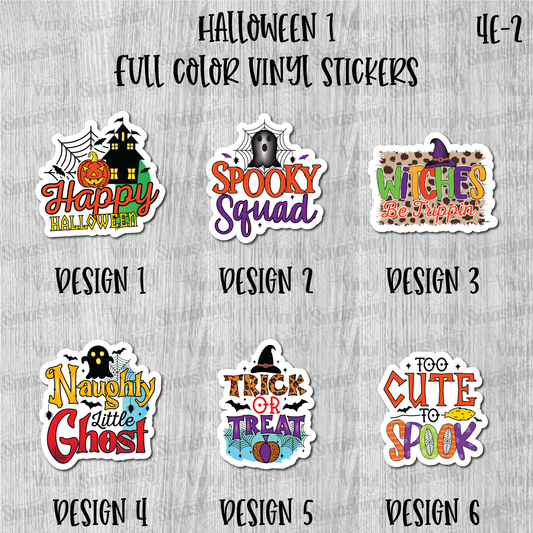 Halloween 1 - Full Color Vinyl Stickers (SHIPS IN 3-7 BUS DAYS)