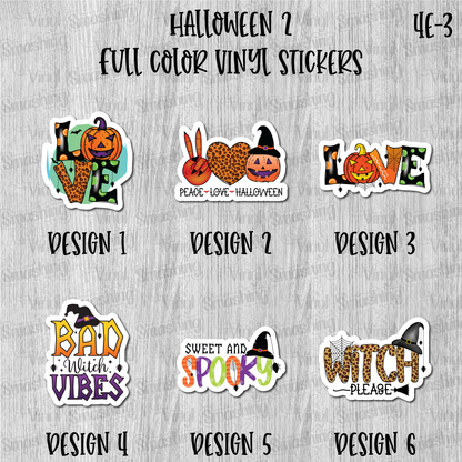 Halloween 2 - Full Color Vinyl Stickers (SHIPS IN 3-7 BUS DAYS)