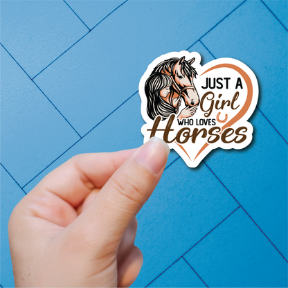 Horse Lover - Full Color Vinyl Stickers (SHIPS IN 3-7 BUS DAYS)