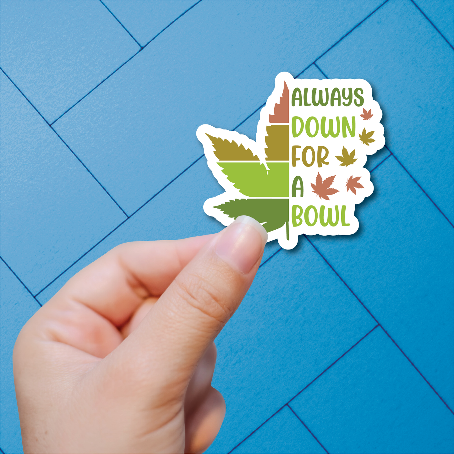 Cannabis Sayings 1 - Full Color Vinyl Stickers (SHIPS IN 3-7 BUS DAYS)