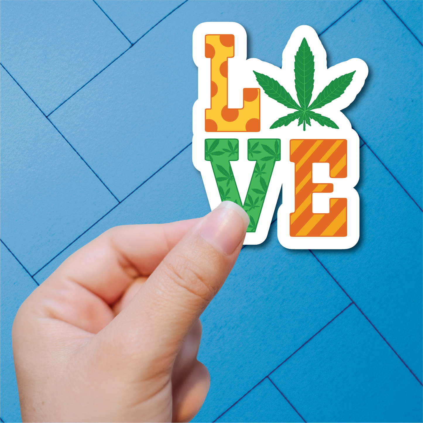 Fun Weed - Full Color Vinyl Stickers (SHIPS IN 3-7 BUS DAYS)