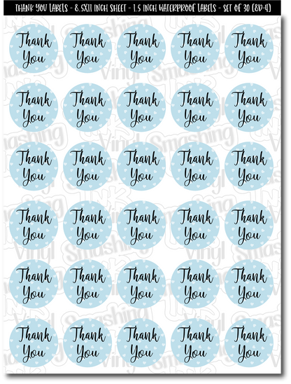 Thank You Hearts - Packaging Labels (SHIPS IN 3-7 BUS DAYS)