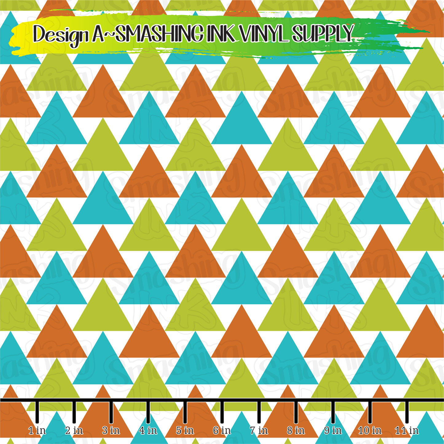 Mid Century Triangles ★ Pattern Vinyl | Faux Leather | Sublimation (TAT 3 BUS DAYS)