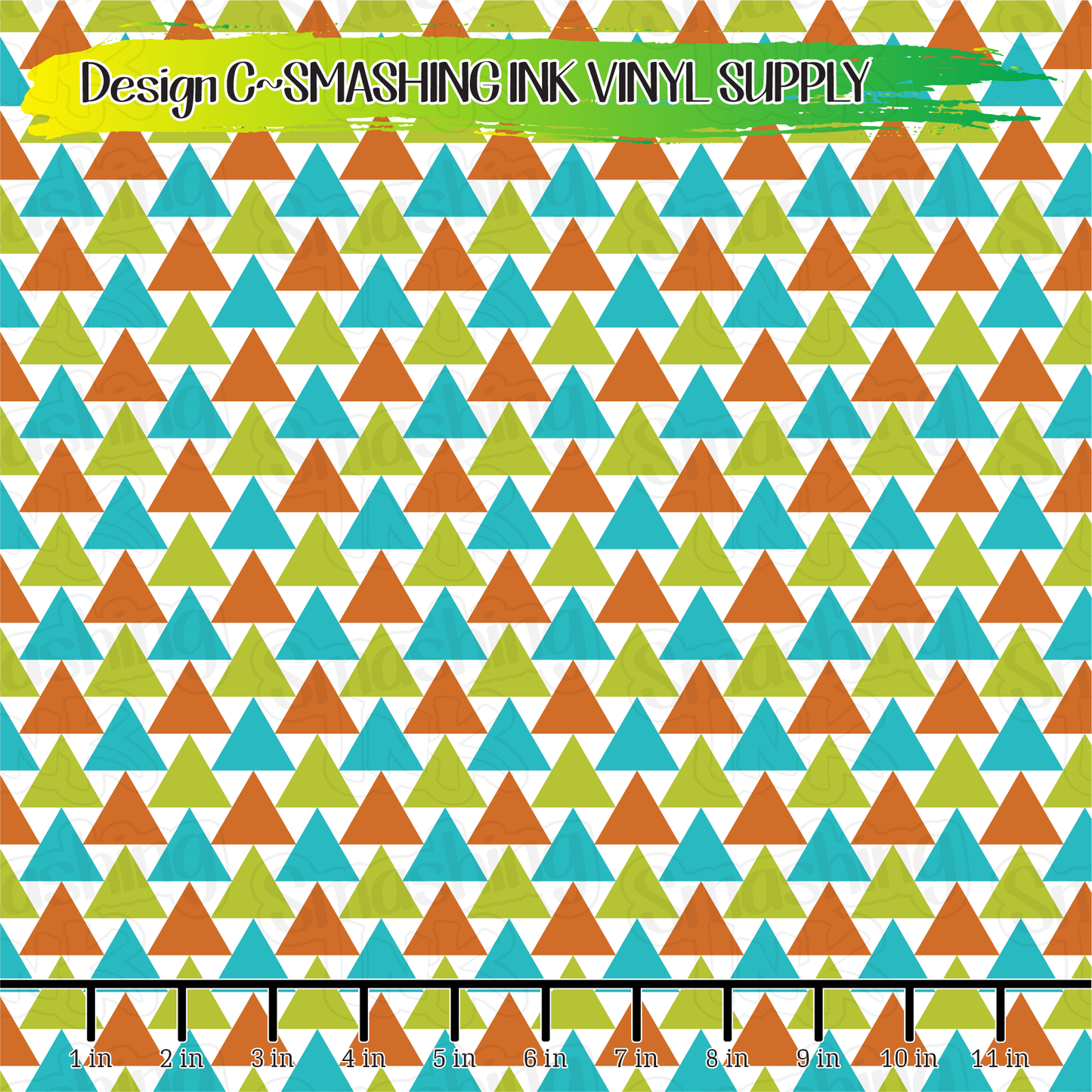 Mid Century Triangles ★ Pattern Vinyl | Faux Leather | Sublimation (TAT 3 BUS DAYS)