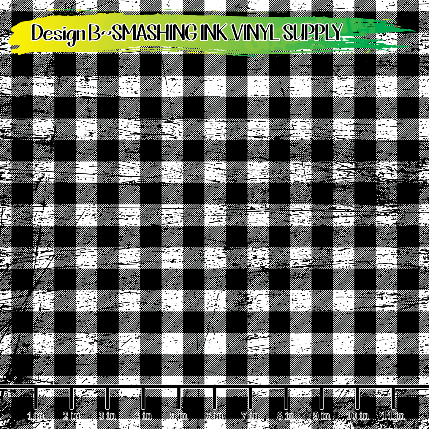 Grunge Buffalo Plaid ★ Laser Safe Adhesive Film (TAT 3 BUS DAYS)