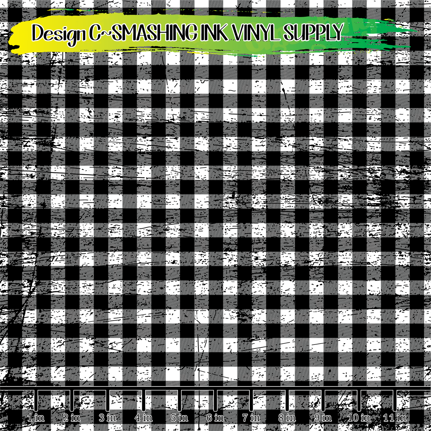 Grunge Buffalo Plaid ★ Laser Safe Adhesive Film (TAT 3 BUS DAYS)