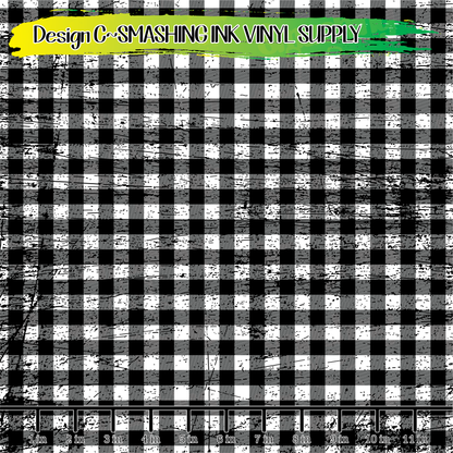 Grunge Buffalo Plaid ★ Laser Safe Adhesive Film (TAT 3 BUS DAYS)