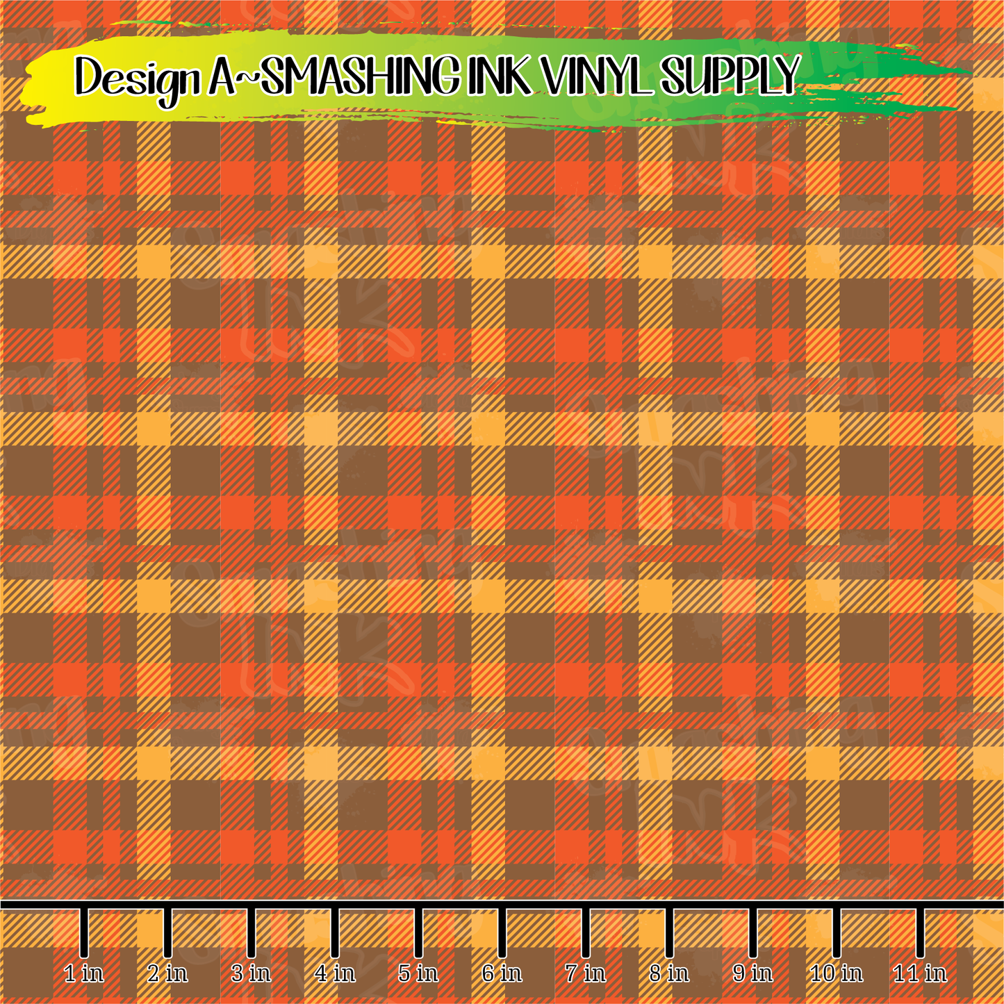 Fall Plaid ★ Laser Safe Adhesive Film (TAT 3 BUS DAYS)