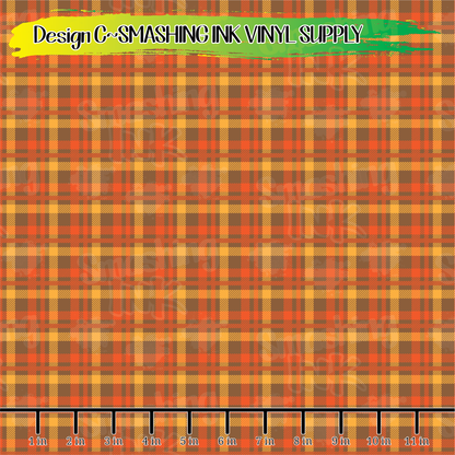 Fall Plaid ★ Laser Safe Adhesive Film (TAT 3 BUS DAYS)