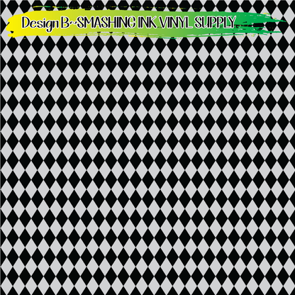 Black Silver Pattern ★ Laser Safe Adhesive Film (TAT 3 BUS DAYS)