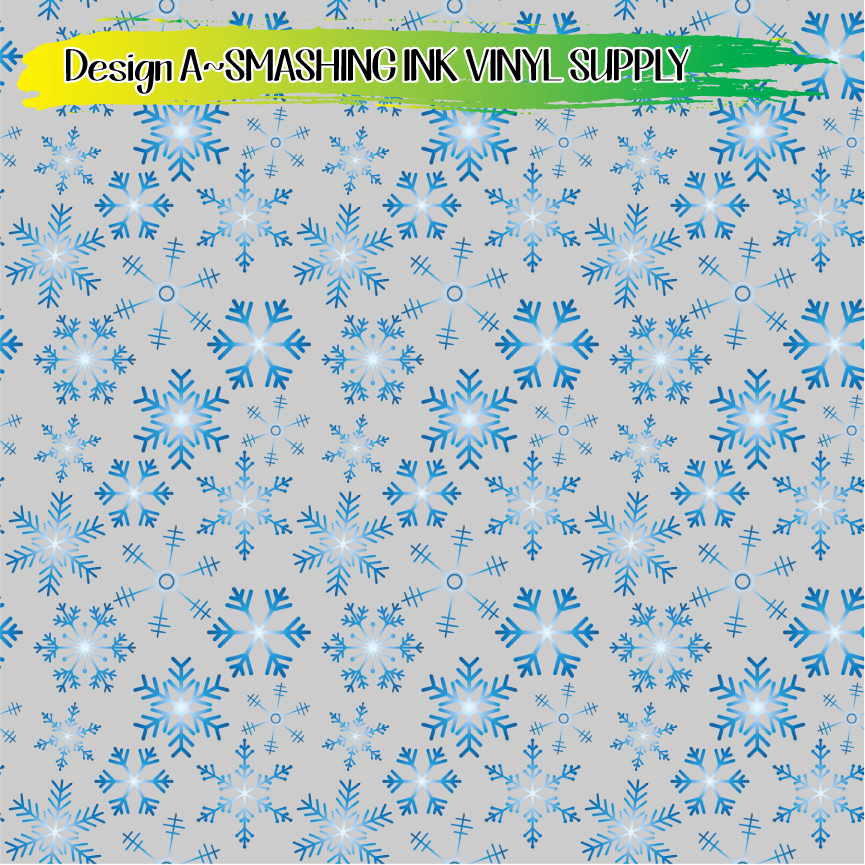 Ombre Snowflakes ★ Laser Safe Adhesive Film (TAT 3 BUS DAYS)