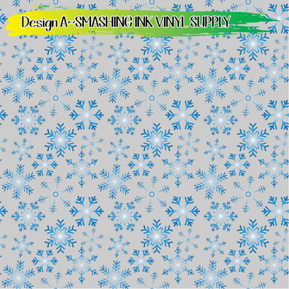 Ombre Snowflakes ★ Laser Safe Adhesive Film (TAT 3 BUS DAYS)