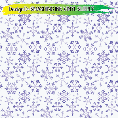 Ombre Snowflakes ★ Laser Safe Adhesive Film (TAT 3 BUS DAYS)