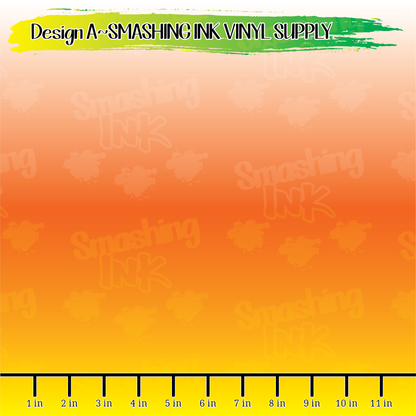 Candy Corn Ombre ★ Pattern Vinyl | Faux Leather | Sublimation (TAT 3 BUS DAYS)