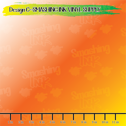 Candy Corn Ombre ★ Pattern Vinyl | Faux Leather | Sublimation (TAT 3 BUS DAYS)