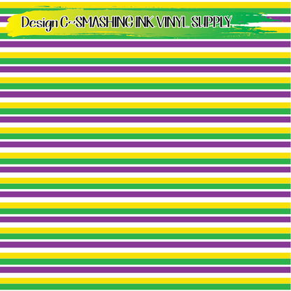 Mardi Gras ★ Pattern Vinyl | Faux Leather | Sublimation (TAT 3 BUS DAYS)