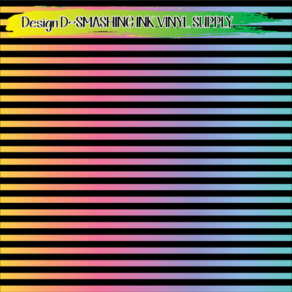 Pastel Stripes ★ Laser Safe Adhesive Film (TAT 3 BUS DAYS)