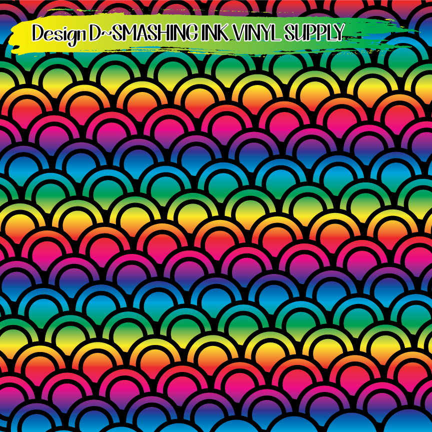Rainbow Swirl ★ Laser Safe Adhesive Film (TAT 3 BUS DAYS)