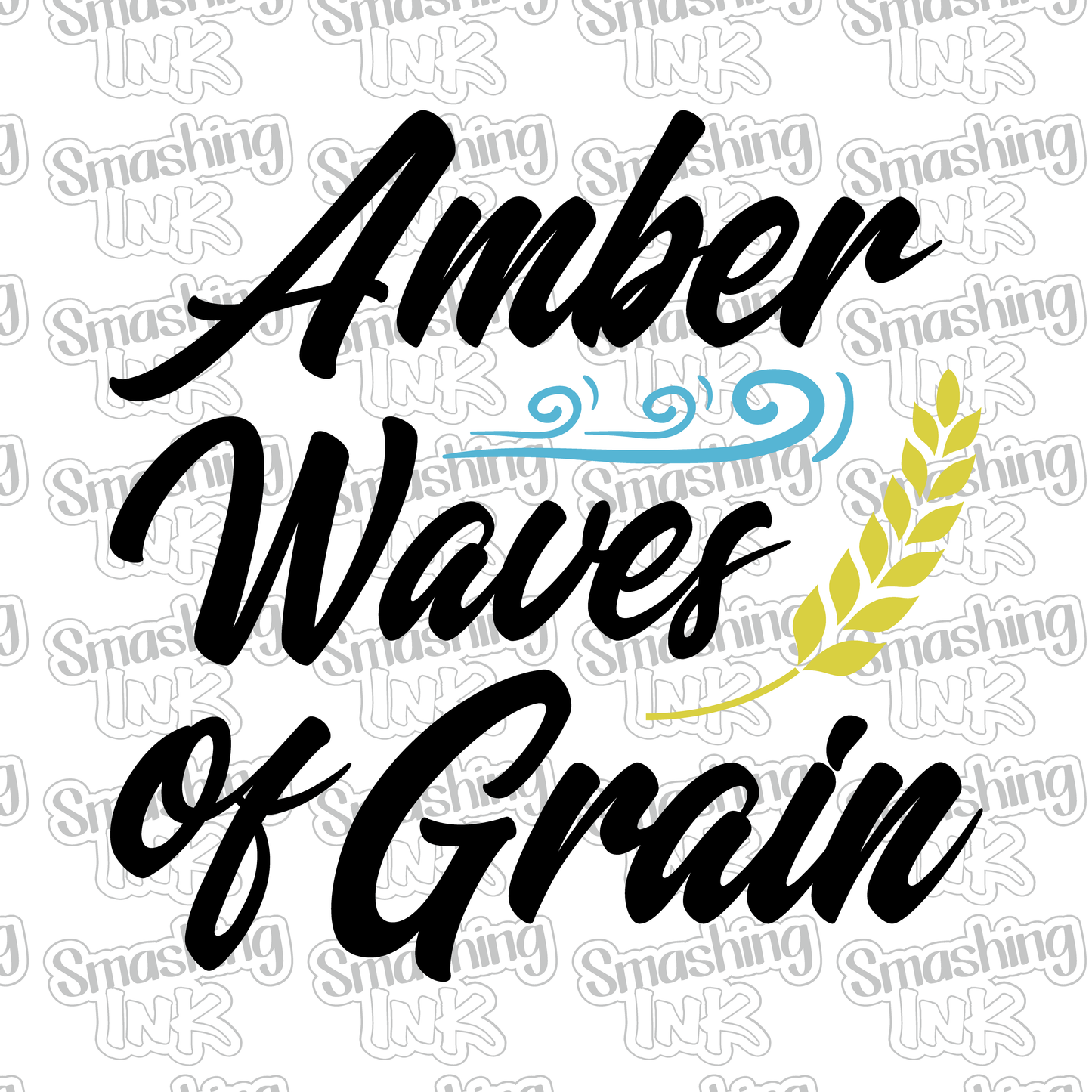 Amber Waves Of Grain- Heat Transfer | DTF | Sublimation (TAT 3 BUS DAYS) [15B-1HTV]