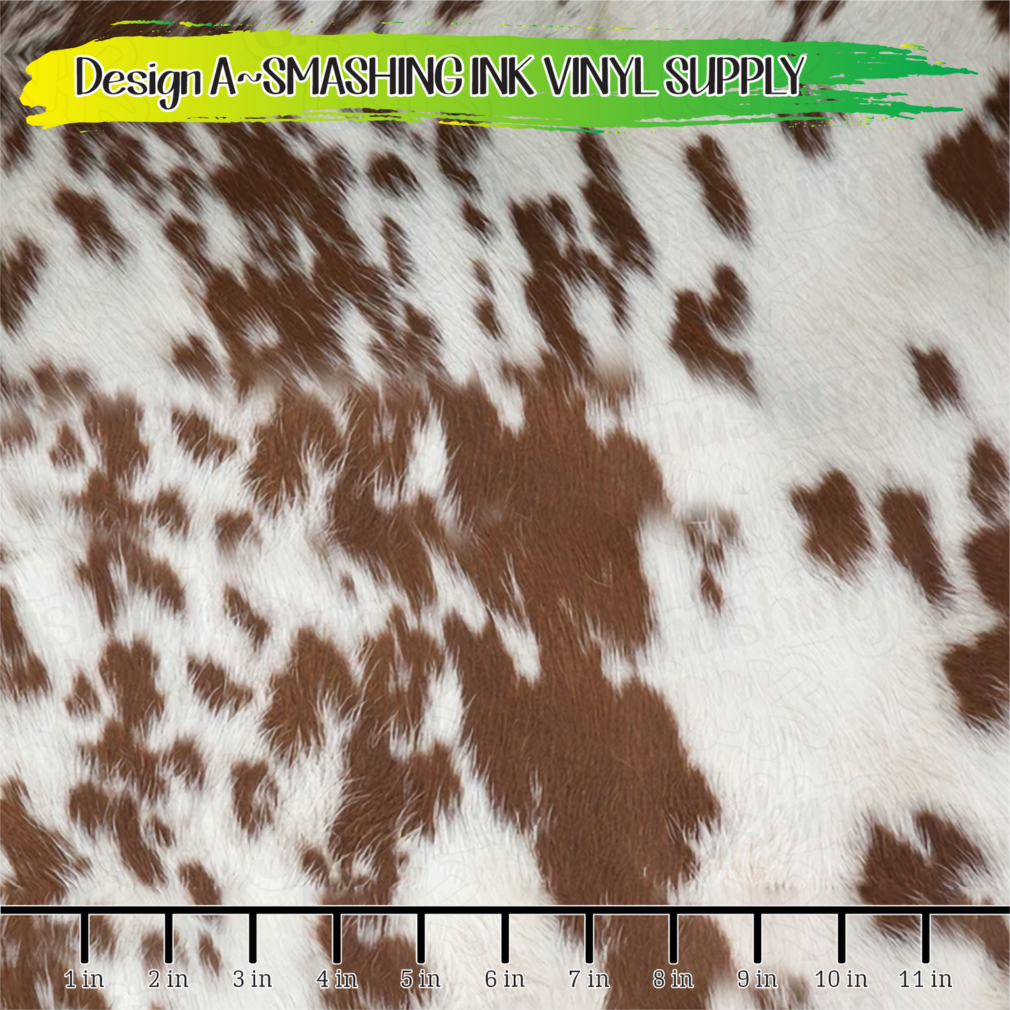 Brown Cowhide ★ Pattern Vinyl | Faux Leather | Sublimation (TAT 3 BUS DAYS)