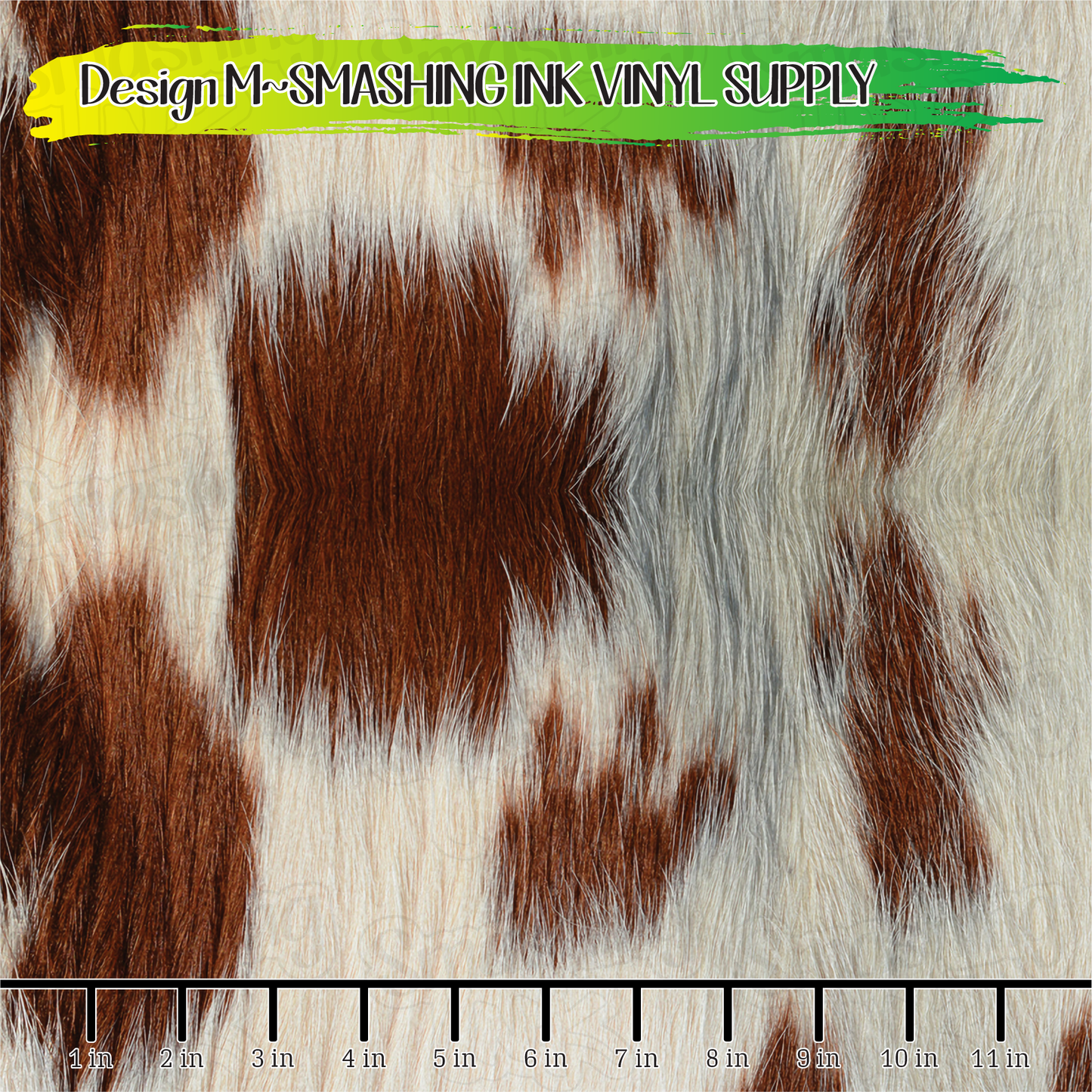 Brown Cowhide ★ Pattern Vinyl | Faux Leather | Sublimation (TAT 3 BUS DAYS)