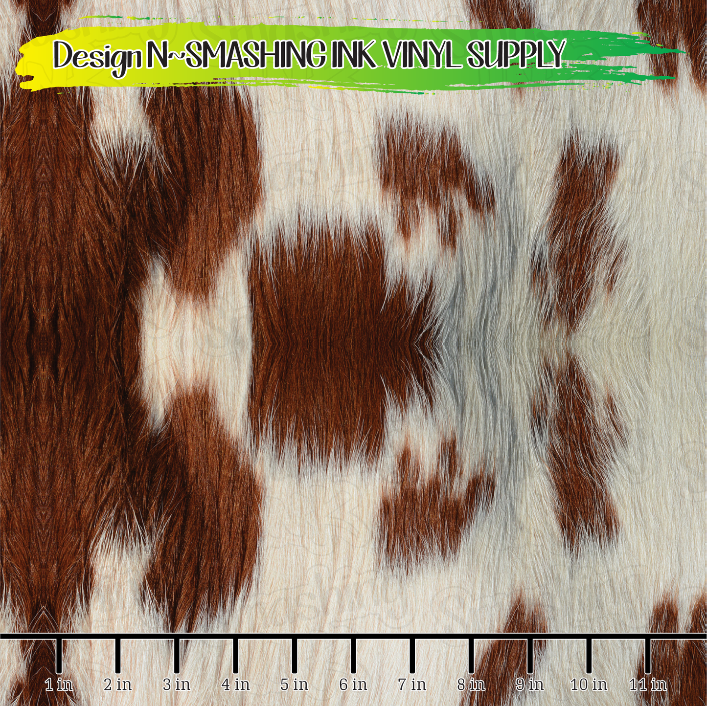 Brown Cowhide ★ Pattern Vinyl | Faux Leather | Sublimation (TAT 3 BUS DAYS)