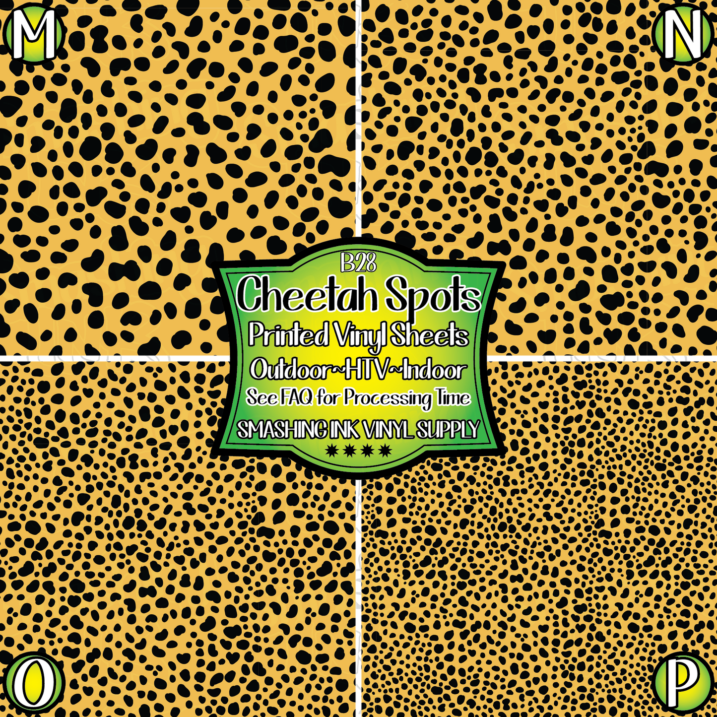 Cheetah Spots ★ Pattern Vinyl | Faux Leather | Sublimation (TAT 3 BUS DAYS)