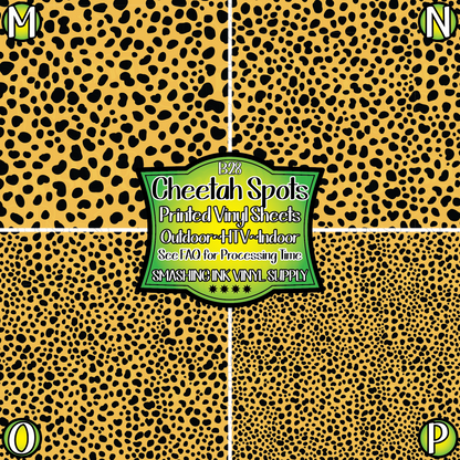 Cheetah Spots ★ Pattern Vinyl | Faux Leather | Sublimation (TAT 3 BUS DAYS)