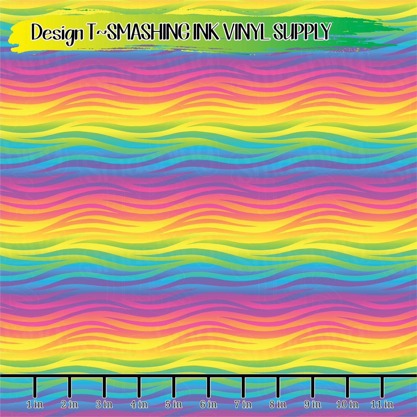 Rainbow Zebra ★ Pattern Vinyl | Faux Leather | Sublimation (TAT 3 BUS DAYS)