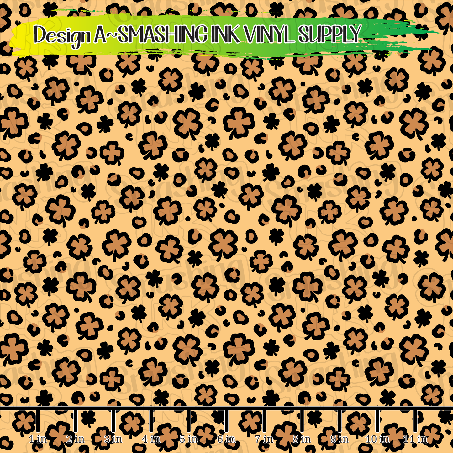 St. Pattys Leopard ★ Laser Safe Adhesive Film (TAT 3 BUS DAYS)