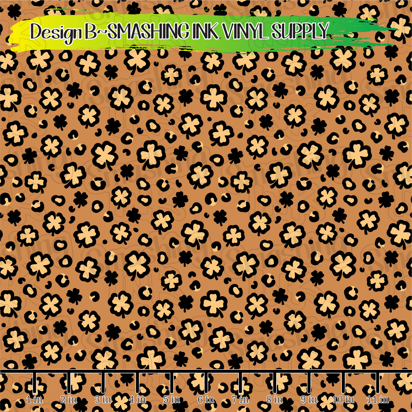 St. Pattys Leopard ★ Laser Safe Adhesive Film (TAT 3 BUS DAYS)